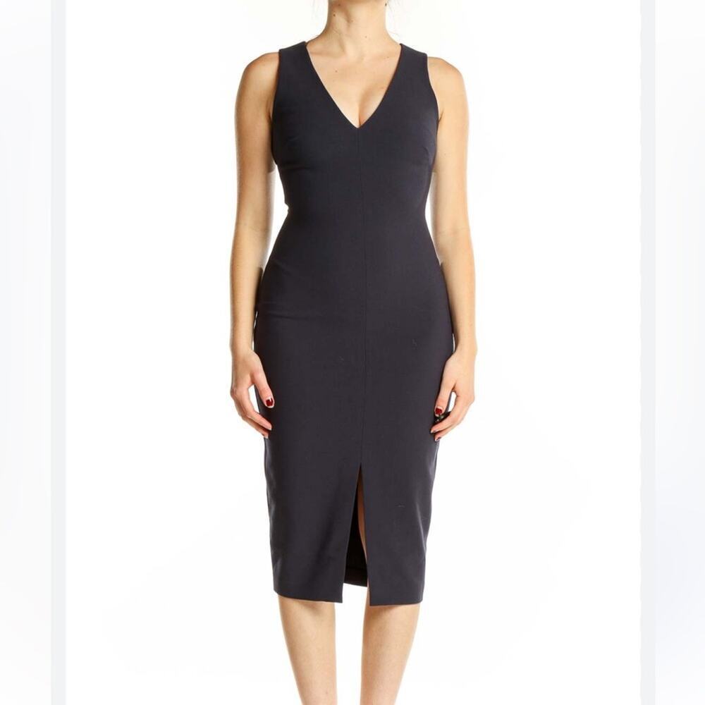 Likely Navy Blue Nori Sleeveless Midi Shift Dress Size 2